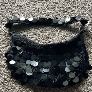 Black Sequin Women's Bag